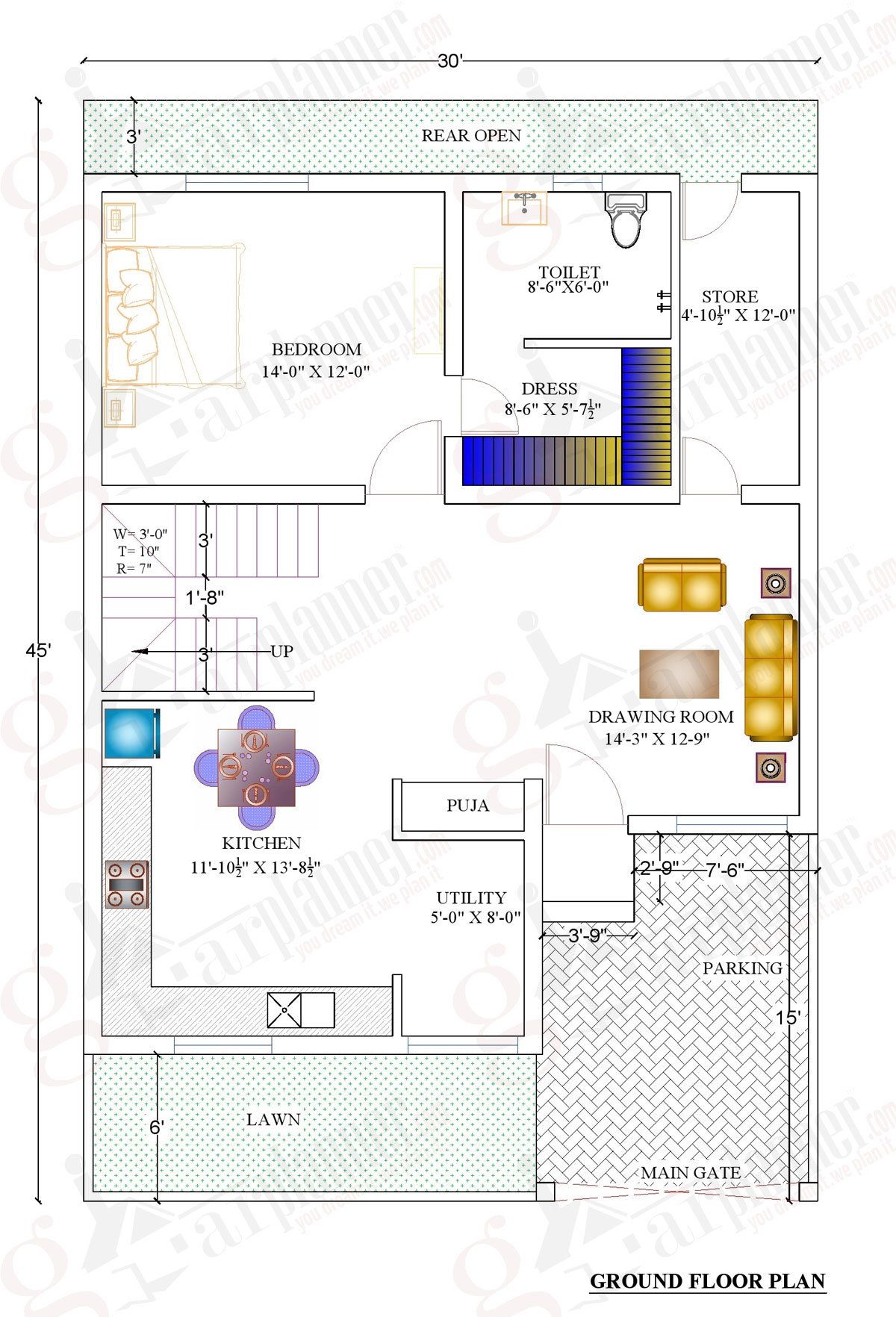 Row House Plans In 1000 Sq Ft - How Big Is 1000 Sq FT Small 1000 Sq Ft