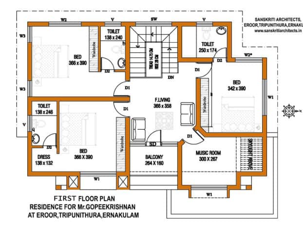 3000 Square Feet Home Plan With 4 Bedroom Everyone Will Like Homes In 