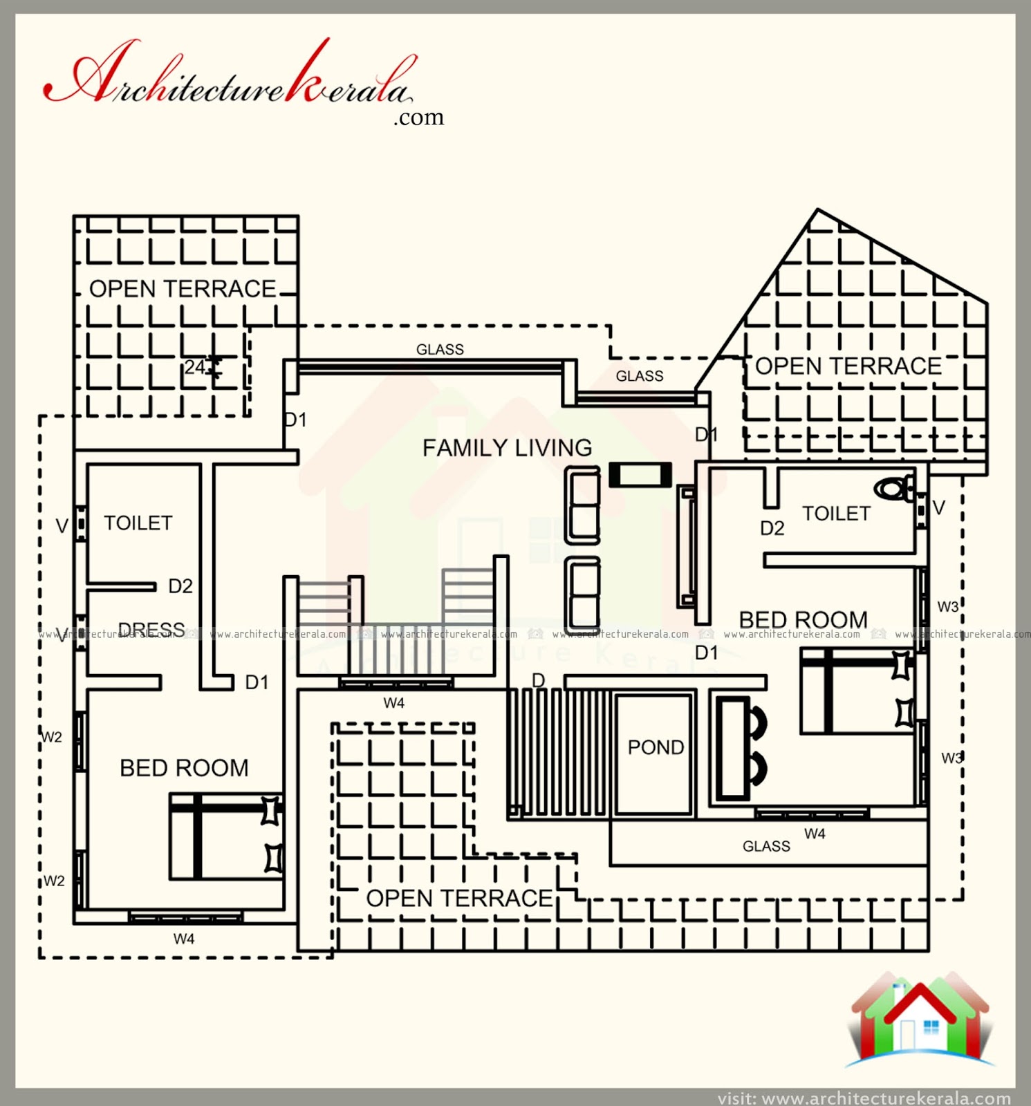 3000 SQUARE FEET HOUSE PLAN WITH 5 Bedrooms Homes In Kerala India