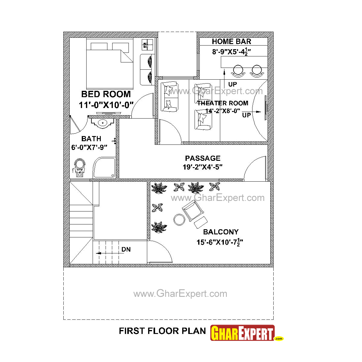 House Plan For 27 Feet By 37 Feet Plot Everyone Will Like Acha Homes