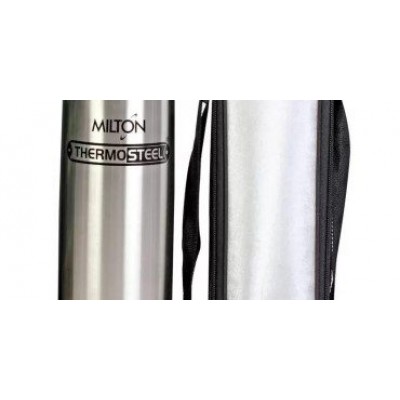 Modern Milton Thermosteel Flip lid 1000 ml Flask Silver Colour