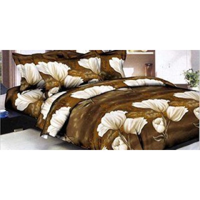  Stylish 3D Print Double Bed Bedsheet with Pillow Covers