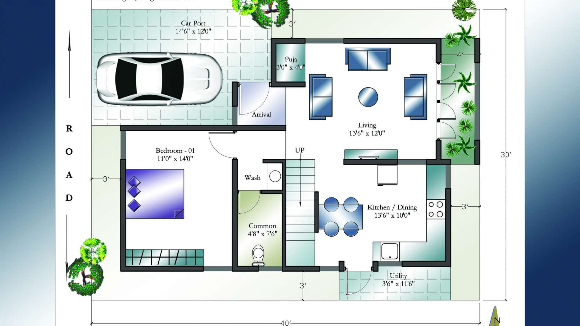 Best West Facing House Plan As Per Vastu