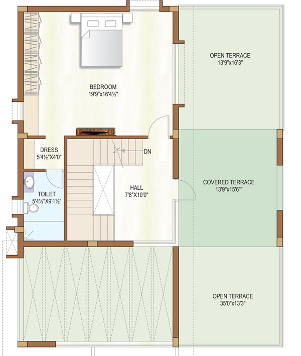 45 Feet By 45 Modern Home Plan Acha Homes