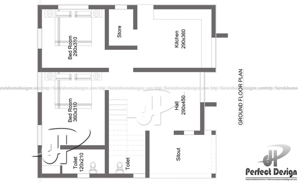 Indian Style House Plan 700 Square Feet Everyone Will Like Acha Homes