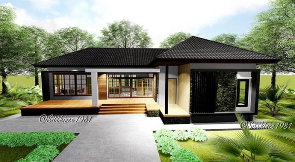 Stylish House Design and plan With Three Bedrooms and Space Efficient ...