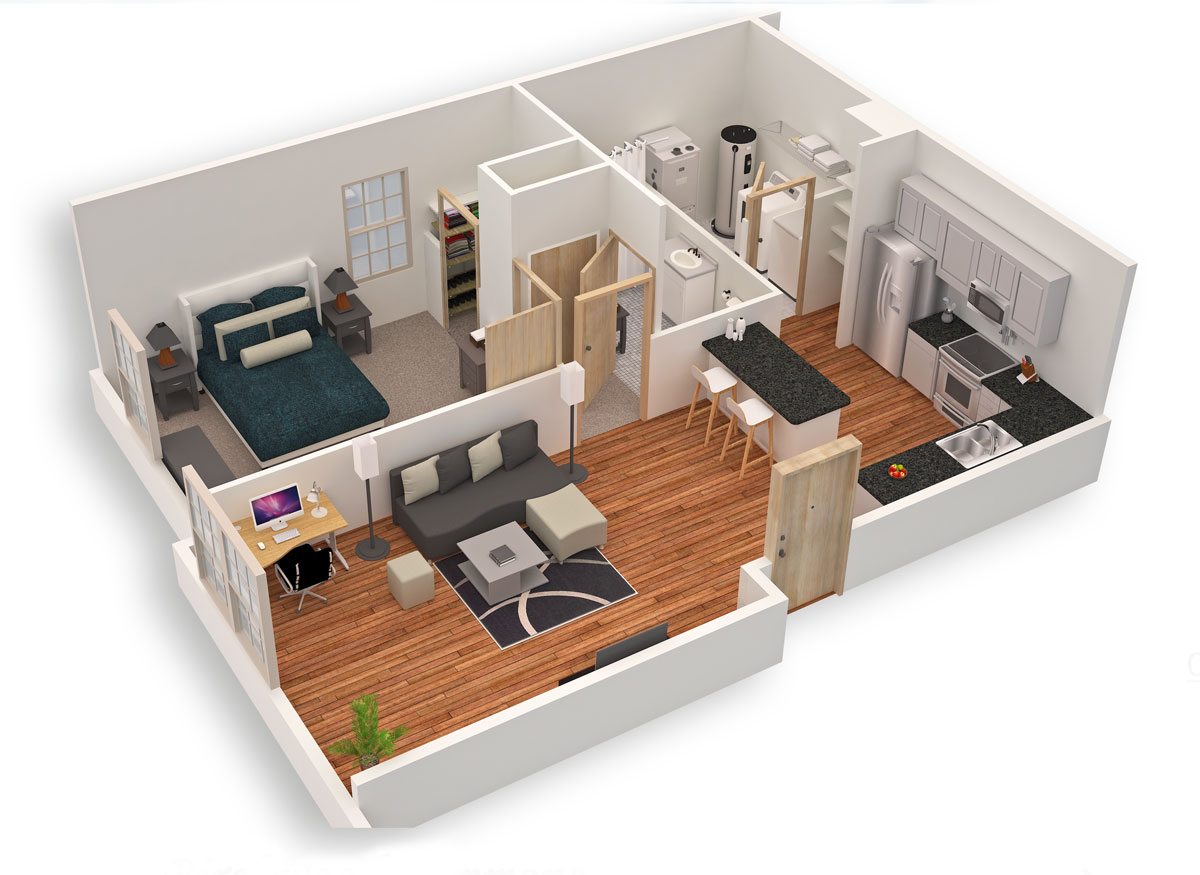 3d small house tour