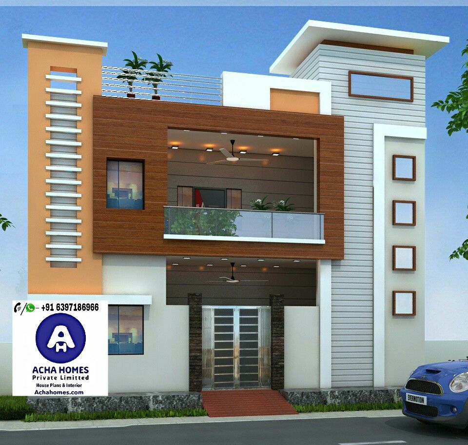 24 Feet By 40 Modern Home Design With 2 Bedrooms India Innovative House Plan