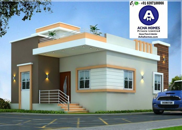 List Of 800 Square Feet 2 BHK Modern Home Design Acha Homes