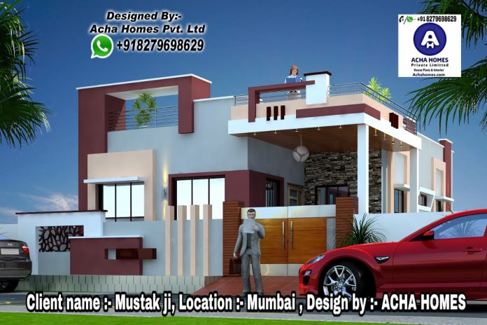 Best House Front Elevation, Top Indian 3D Home Design, 2 BHK Single ...