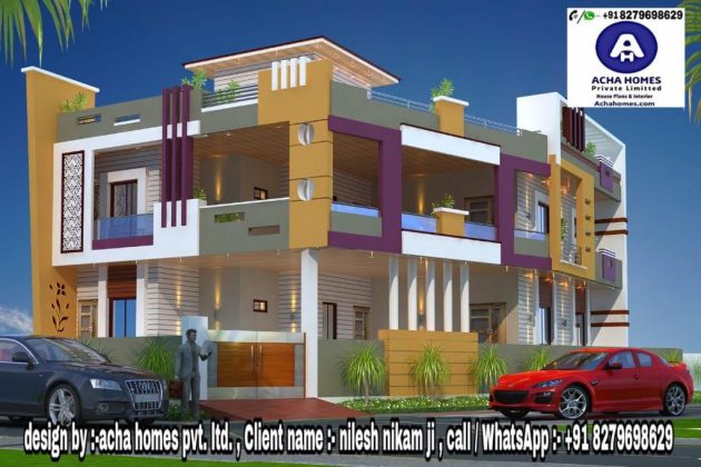 Four BHK House Plan Ideas India, Home Designs, Accommodation India